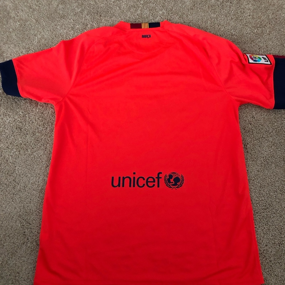 Nike Barcelona neon orange soccer Jersey - Picture 4 of 4